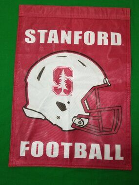 Stanford Cardinal Football Helmet Garden Flag and Yard Banner